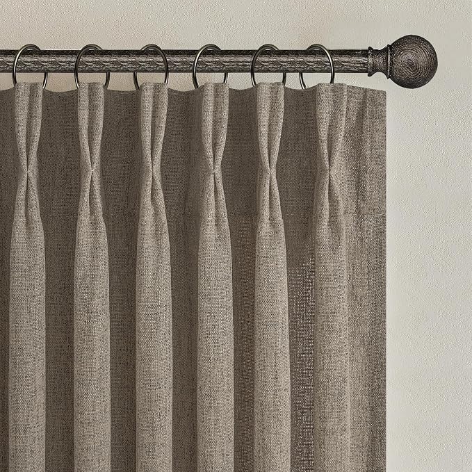 Custom Memory Shape Pinch Pleated 78 Inch Dining Room Curtains 2 Panels Set - Image 2
